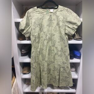 Nica Green Floral Mini Dress